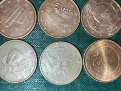 11  FARKLI ÜLKE   5   EURO CENTLERİ