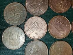 11  FARKLI ÜLKE   5   EURO CENTLERİ