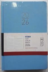 Ajanda 2026 Yılı 17X24  Cm  Gıpta ECK-106 Seri Cumartesi ve Pazar Günleri Ayrı Sayfalarda MAVİ