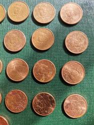 FRANSA  1999 - 2024 ARASI  25 ADET  1 EUROCENT  SADECE 2002 EKSİK