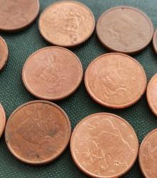 FRANSA  1999 - 2023 ARASI  23 ADET  1 EUROCENT  SADECE 2001 - 2002  EKSİK