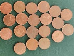 FRANSA  1999 - 2000 - 04 - 05 - 06 - 08- 09 - 10 - 11 - 12 - 13 - 14 - 15 - 16 - 17 - 18-  20 -  21 - 22 - 23  1  EURO CENTLERİ  20   ADET