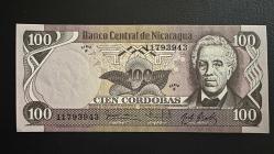 Nikaragua 100 Cordobas 1984. Çil