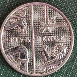 İNGİLTERE  2012  5 PENCE