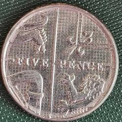 İNGİLTERE  2012  5 PENCE