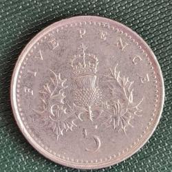 İNGİLTERE  1996   5 PENCE