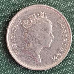 İNGİLTERE  1991   5 PENCE
