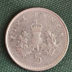 İNGİLTERE  1991   5 PENCE