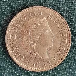 İSVİÇRE  1983   5 RAPPEN