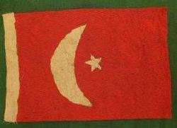 LOT.8 » KOLEKSİYONLUK ASKER GÖĞÜS CEBİ BAYRAĞI. EL DİKİMİ.