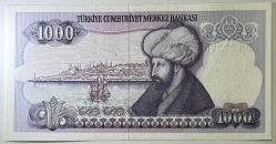 7. Emisyon 1. Tertip 1000 Türk Lirası E38 272733 Çil Kondisyonda Koleksiyonluk Eski Para