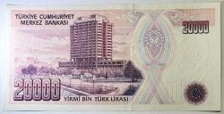 7. Emisyon 1. Tertip 20 Bin Türk Lirası E36 762211 Çil Kondisyonda Koleksiyonluk Eski Para