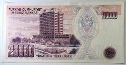 7. Emisyon 1. Tertip 20 Bin Türk Lirası F38 233348 Çil Kondisyonda Koleksiyonluk Eski Para