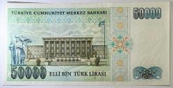7. Emisyon 1. Tertip 50 Bin Türk Lirası I37 265955 Çil Kondisyonda Koleksiyonluk Eski Para
