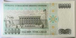 7. Emisyon 2. Tertip 50 Bin Türk Lirası L53 357155 Çil Kondisyonda Koleksiyonluk Eski Para