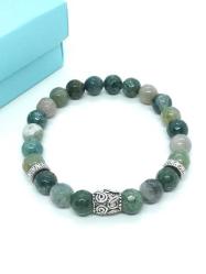 Hint Akiği Doğaltaşlı Faset Kesim 8 mm Bileklik-Unisex