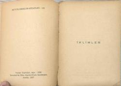 İklimler – André Maurois | Varlık Yayınları, 1967 | Büyük Eserler Kitaplığı No: 115