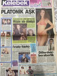 KELEBEK GAZETESİ DOĞUM GÜNÜ HEDİYESİ (TURKISH NEWSPAPPER) - 11 MART 1991 - TAM TAKIM 4 SAYFADIR -Müjde Ar-Cindy Crawford-Yasemin Kumral-Leonardo DiCaprio-Ömür Boz-Sezen Cumhur Önal-Ferdi Özbeğen-Tanju Okan-İlhan Gencer-Sevket Uğurluer-Serap Akıncı-Alaattin İlçi-Joan Collins-Alain Delon-Jack Nicholson-Şener Şen-İlyas Salman-Egemen Bostancı-Kadir İnanır-Barbara Streisand-Platonik Aşk-Müjde’nin dönüşü-Fırsatçı Kaşıkçı-Dillerdeki beraberlik-Ayaklar için mumlu egzersiz-Çocuklarınız havuç sevmiyorsa-Bir Yalan Çemberi rekora gidiyor-Hayko’lu doğum günü-Her şeyi bırakıp uzaklaşmak istiyordu-Ebcioğlu’na saygı-Borsalino ve Ekibi-Jake ve Şişman Adam-Prenses şıklığı