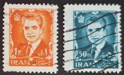 +++ İRAN ŞAH RIZA PEHLEVİ      1962    50D+1R   - DAMGALI