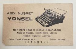 Abdi Nusret Yonsel Firma Kartı