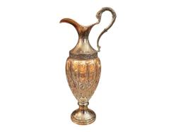 İtalyan Distellerie Buton Milano Kristal Gümüş Kaplama Ördek Başlı Karaf