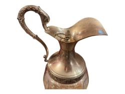 İtalyan Distellerie Buton Milano Kristal Gümüş Kaplama Ördek Başlı Karaf