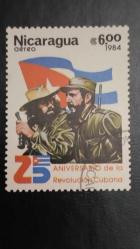 LOT.13 » 1984 YILI KÜBA FİDEL KASTRO   DAMGALI    ŞARNİYERSİZ.