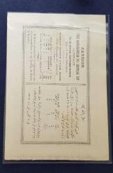OSMANLI DÖNEMİ FERİKÖY NOTREDAME KİLİSESİNE AİT LOTARY (PİYANGO BİLETİ )  NADİR ÇİL