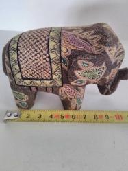 El yapımı 3 Adet dekoratif fil ailesi