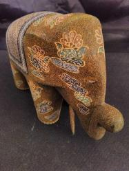 El yapımı 3 Adet dekoratif fil ailesi