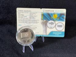 DARPHANE Kazakistan Bağımsızlığının 30. Yılı Gümüş Hatıra Sikke | Çil – Kapsül İçinde – Sertifikalı