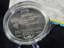 DARPHANE Kazakistan Bağımsızlığının 30. Yılı Gümüş Hatıra Sikke | Çil – Kapsül İçinde – Sertifikalı