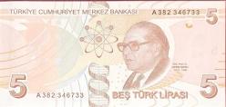 9.Emisyon 1.Tertip 5 Lira ÇİL