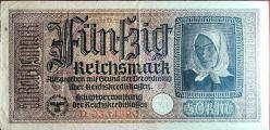 Almanya Nazi  50 Mark ÇÇT +  Kondüsyonda