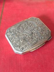 İtalyan 800 ayar Gümüş Tabaka Kutu