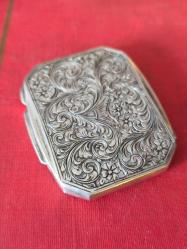 İtalyan 800 ayar Gümüş Tabaka Kutu