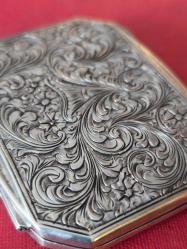 İtalyan 800 ayar Gümüş Tabaka Kutu