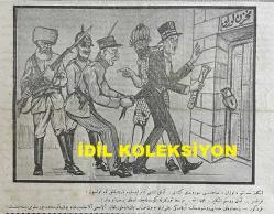 Osmanlıca Karagöz Mizah Dergisi-Gazetesi, Orijinal Dönem Basım, (Ottoman Magazine-Newspaper-Journal Illustré Cara-Gueuz) - 9 Ağustos 1924 - Sayı: 1711 - Hicri: 7 Muharrem 1342 - Rumi: 9 Ağustos 1340 - Karikatür: 