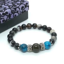 Akik Doğal Taşlı Bileklik-Unisex