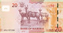 Koleksiyon ürünü Namibya, 20 Dolar (2018) ÇİL