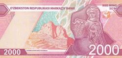 Özbekistan 2000 Som 2021 ÇİL