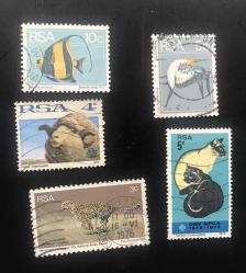 LOT.10 » KARIŞIK DAMGALI GÜNEY AFRİKA PULLARI R4