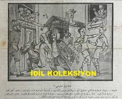 Osmanlıca Karagöz Mizah Dergisi-Gazetesi, Orijinal Dönem Basım, (Ottoman Magazine-Newspaper-Journal Illustré Cara-Gueuz) - 23 Ağustos 1924 - Sayı: 1715 - Hicri: 21 Muharrem 1342 - Rumi: 23 Ağustos 1340 - Karikatür: 