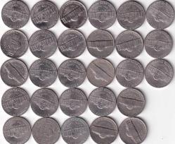 Koleksiyon ürünü Amerika Birleşik Devletleri 10 Cent Lotu 28 adet