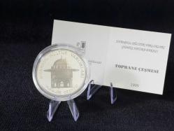 DARPHANE İstanbul Kültür Varlıkları Serisi  Tophane Çeşmesi – Gümüş Hatıra Sikke (1999)