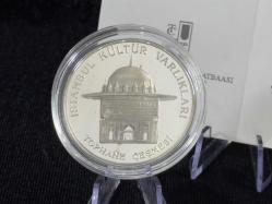 DARPHANE İstanbul Kültür Varlıkları Serisi  Tophane Çeşmesi – Gümüş Hatıra Sikke (1999)