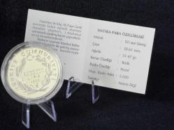 DARPHANE İstanbul Kültür Varlıkları Serisi  Tophane Çeşmesi – Gümüş Hatıra Sikke (1999)