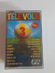 Televole 3 karışık   albümü acılmamış ambalajında sıfır koleksiyon klasik kaset YILMAZ VİDEO