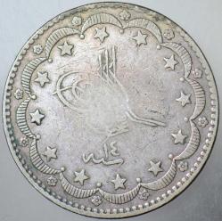 ABDÜLAZİZ GÜMÜŞ 20 KURUŞ 1277/14.