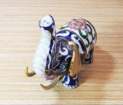 Antika CLOİSONNE MiNeLi BÜYÜK FİL BİBLO.....12,5cm